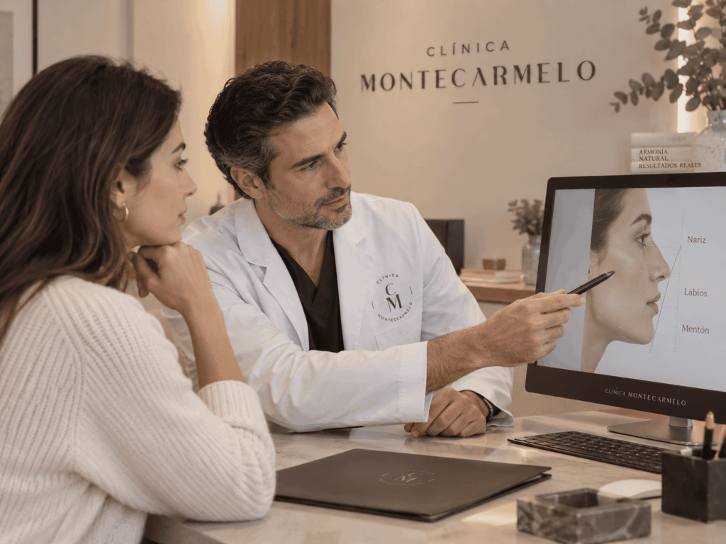 Valoración clínica de la nariz antes de rinoplastia